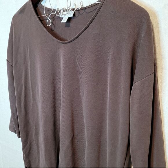 J. Jill Pure Jill Gray Top Size Petite Small - Picture 2 of 10